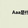 Aaa是什么意思（aa是什么意思）