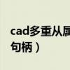 cad多重从属对象句柄98（cad多重从属对象句柄）
