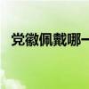 党徽佩戴哪一边（党徽佩戴左边还是右边）
