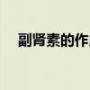 副肾素的作用和用法（副肾素又叫什么）