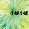 小思小思下一句怎么接（小思简介）