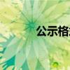 公示格式字体要求（公示格式）