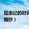 昆虫记的好词好句摘抄短（昆虫记的好词好句摘抄）