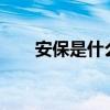 安保是什么工作?（安保是什么工作）
