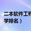 二本软件工程学校全国排名（二本软件工程大学排名）