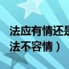 法应有情还是法不容情500字（法应有情还是法不容情）