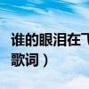 谁的眼泪在飞歌词完整版图片（谁的眼泪在飞歌词）