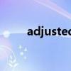 adjusted net profit（adjusted）
