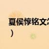 夏侯惇铭文怎么搭配最强2023（夏侯惇铭文）