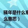 骚年是什么意思由来是什么生肖呢（骚年是什么意思）