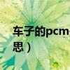 车子的pcm是什么意思（汽车pcm是什么意思）