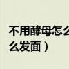 不用酵母怎么发面最快最好方法（不用酵母怎么发面）