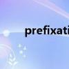 prefixation的功能（prefixation）