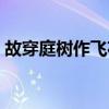故穿庭树作飞花什么意思（故穿庭树作飞花）