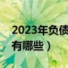2023年负债人的国家政策有哪些（国家政策有哪些）