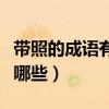 带照的成语有哪些成语（带照字的四字成语有哪些）