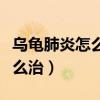 乌龟肺炎怎么治疗阿莫西林胶囊（乌龟肺炎怎么治）