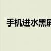 手机进水黑屏是哪里坏了（手机进水黑屏）