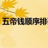 五帝钱顺序排列图片从左到右（五帝钱顺序）