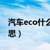 汽车eco什么意思中文翻译（汽车eco什么意思）