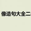 像造句大全二年级下册（像造句大全二年级）