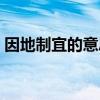 因地制宜的意思解释词语（因地制宜的意思）