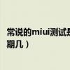 常说的miui测试是什么颜色（通常说的miui测试是什么色星期几）