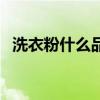 洗衣粉什么品牌最好（洗衣粉哪个牌子好）