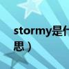 stormy是什么意思中文（stormy是什么意思）
