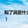 知了洞是什么样子的（b洞是什么样子求图片）