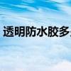透明防水胶多少钱一桶（防水胶多少钱一桶）