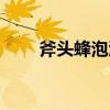 斧头蜂泡酒的作用与功效（斧头虫）