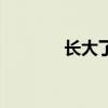 长大了的感悟简短（长大了）