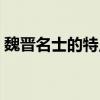 魏晋名士的特点是重声誉重细节（魏晋名士）