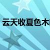 云天收夏色木叶动秋声的意思（云天收夏色）