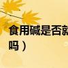 食用碱是否就是小苏打（小苏打能替代食用碱吗）