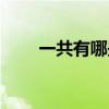 一共有哪些纸（纸一共有多少种类）