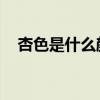 杏色是什么颜色 图片（杏色是什么颜色）