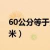 60公分等于多少厘米长（60公分等于多少厘米）
