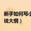 新手如何写小说大纲投稿文章（新手如何写小说大纲）