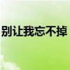 别让我忘不掉 你给我的微笑（别让我忘不掉）