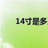 14寸是多少厘米（17寸是多少厘米）