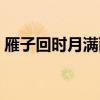 雁子回时月满西楼的意思（月满西楼的意思）