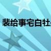 裴给事宅白牡丹阅读答案（裴给事宅白牡丹）