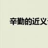 辛勤的近义词是什么呢（辛勤的近义词）
