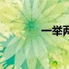 一举两得近义词（一举两得）