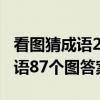 看图猜成语200个图答案大全介绍（看图猜成语87个图答案）