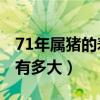 71年属猪的寿命有多大95(71年属猪的寿命有多大) 71年属猪的寿命有多大95(71年属猪的寿命有多大)