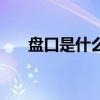 盘口是什么意思啊(盘囗是什么意思) 盘口是什么意思啊(盘囗是什么意思)