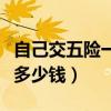自己交五险一金多少钱合适（自己交五险一金多少钱）